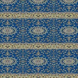 Blue patterned mosque prayer carpet
