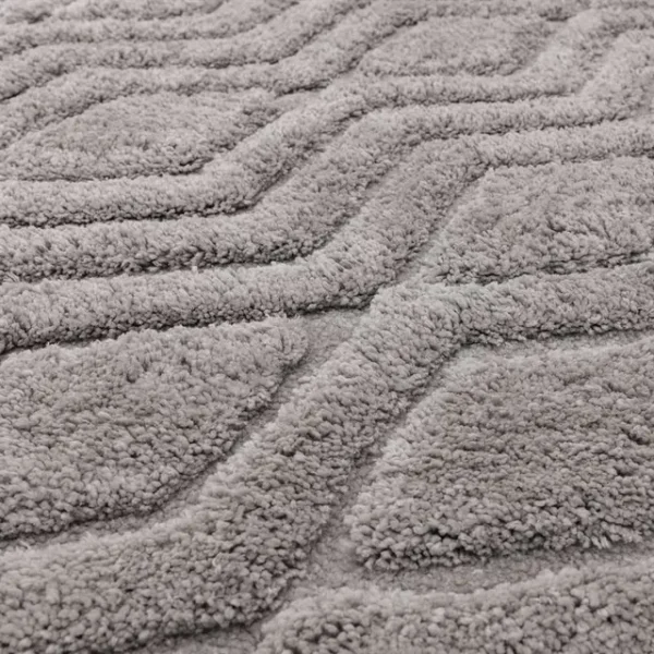 Harrison 3D Shag Rug Silver