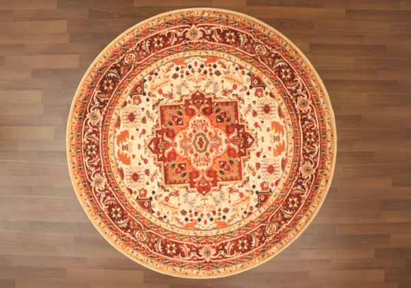Multi Color Geometric Print Rug