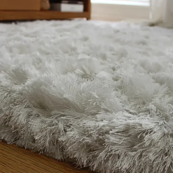 Ultra Thick Plush Shaggy Rug White