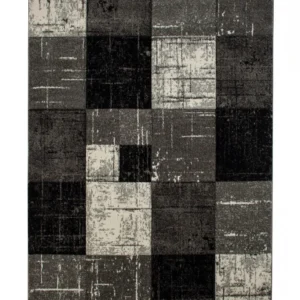 Wilton rug - London Square (black)