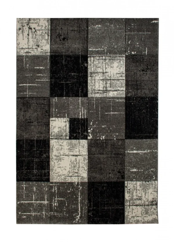 Wilton rug - London Square (black)