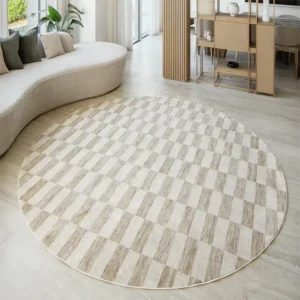 Textured Rectangle Checkerboard Carpet