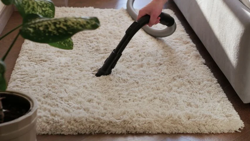 vaccume fluffy carpet